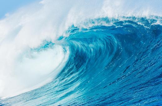 Tropical storms can cause massive waves.