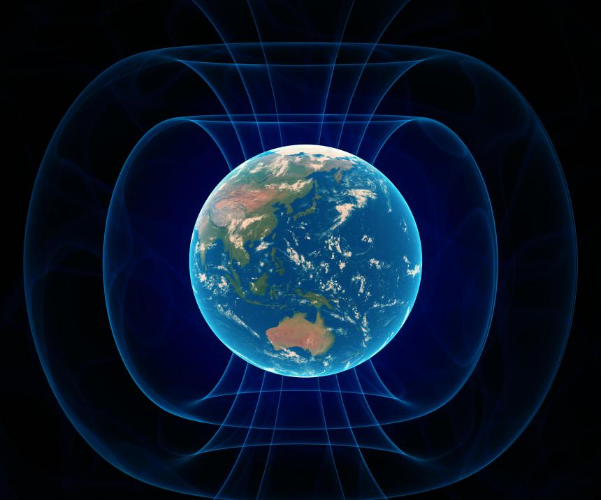 The Earth's magnetosphere is the area of influence of its magnetic field.